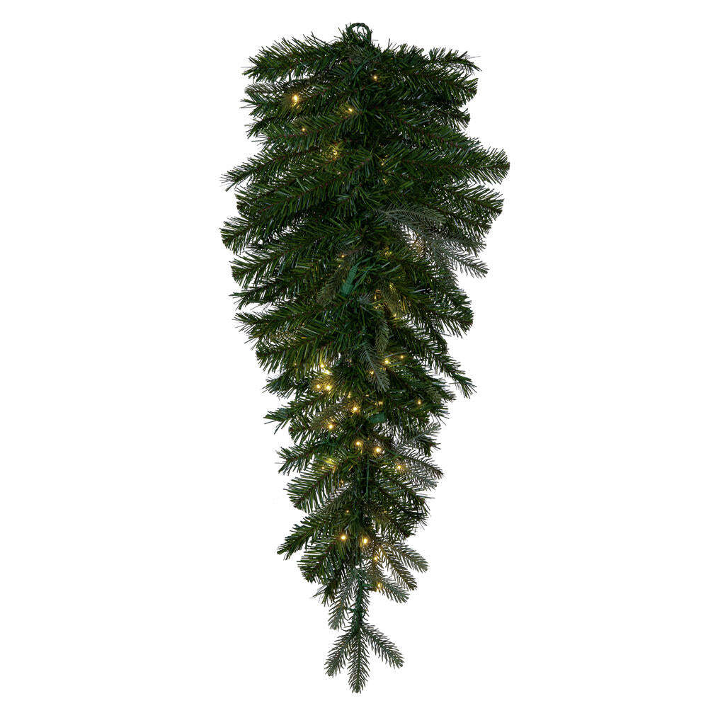 Vickerman 36" Douglas Fir Artificial Pre-Lit Teardrop Warm White 3mm Low Voltage LED Wide Angle Lights.