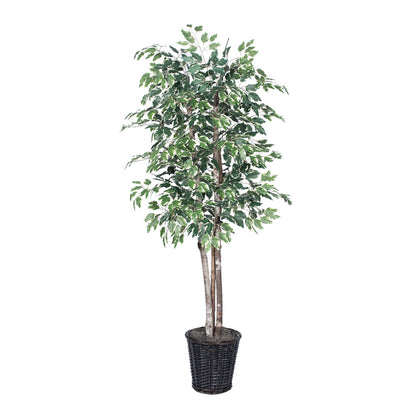 Vickerman 6' Artificial Variegated Deluxe Rattan Basket.