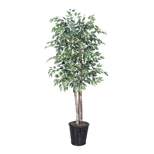 Vickerman 6' Artificial Variegated Deluxe Rattan Basket.