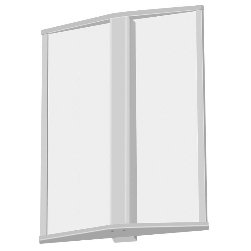 Westgate 12In Commercial Wall Sconce Clear Panel Select 10/15/20W 30/35/40K 110-277V 0-10V, Commercial Indoor Lighting, 10W/15W/20W, 85 Lumens/W, 30K/35K/40K, White Finish, 0-10V