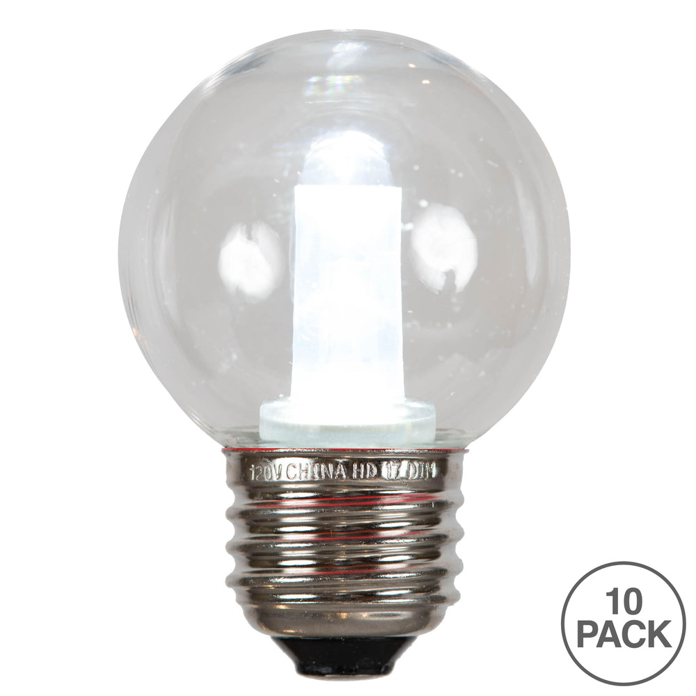 Vickerman G50 PURE WHITE SMD Tube LED Bulb 10/Bag