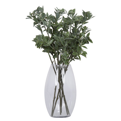 Vickerman 20" Artificial Green and White Aglaia Spray. Includes 6 sprays per pack.