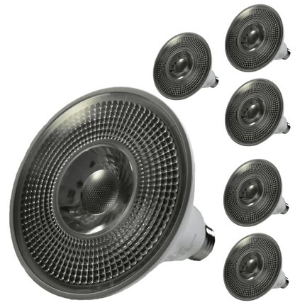 Damar PAR38 LED Flood Light Bulb 15W E26 Medium Base 3000K Soft White Ideal for Track & Recessed Spot Light Bulbs 120V 1200 Lumens Dimmable 58° Beam Spread White Finish Pack of 6