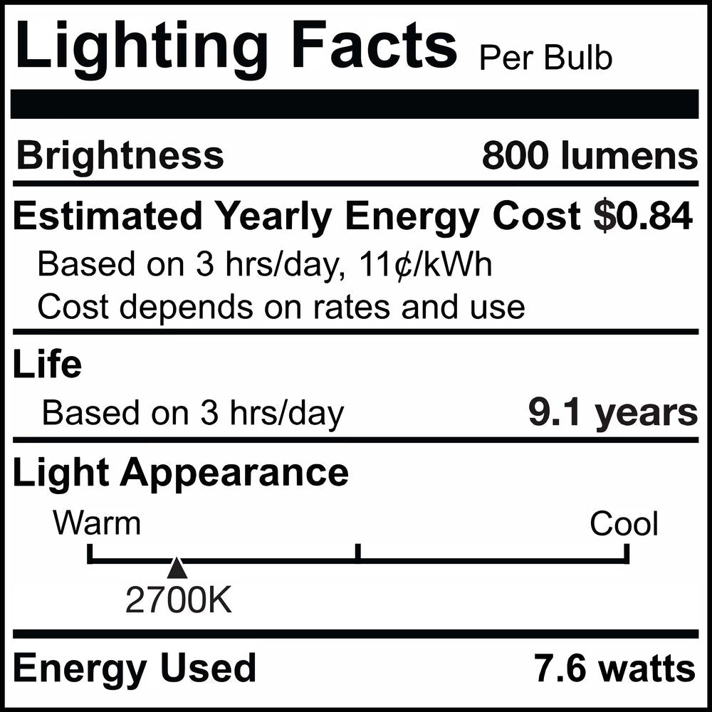 Bulbrite Pack of (8) 7 Watt Dimmable Clear ST18 LED Light Bulbs with Medium (E26) Base, 2700K Warm White Light, 800 Lumens