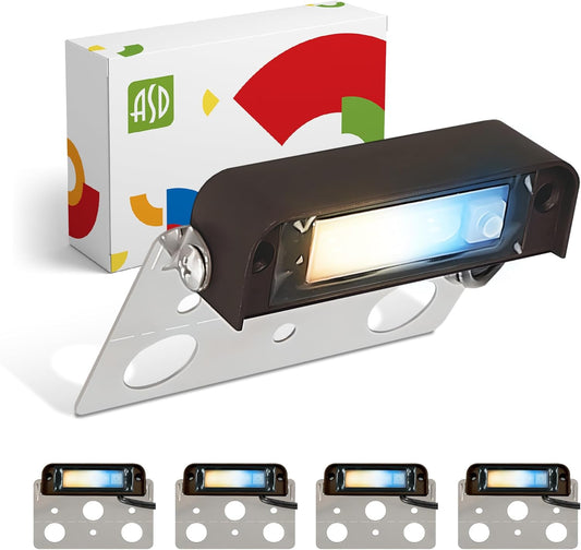 ASD Lighting LED Hardscape Light Swivel 4inch 2W 12V Non-Dimmable 2200K/2700K/3000K/4000K/5000K Bronze ETL 4 pack