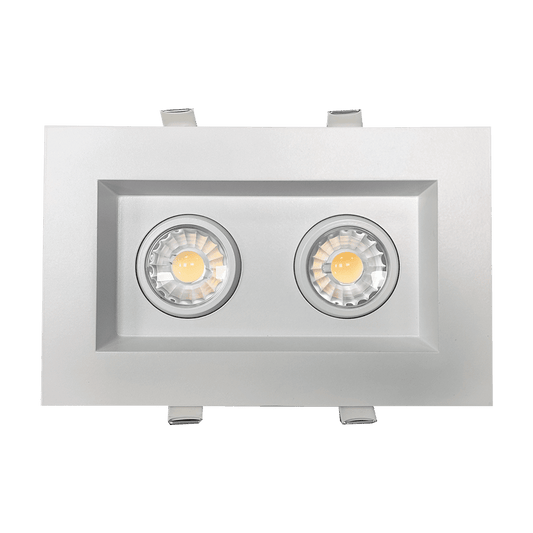 Goodlite 3 Inch LED Double Gimbal Downlite Fixture, Selectable Color Temperature, 27,30,35,41,50K