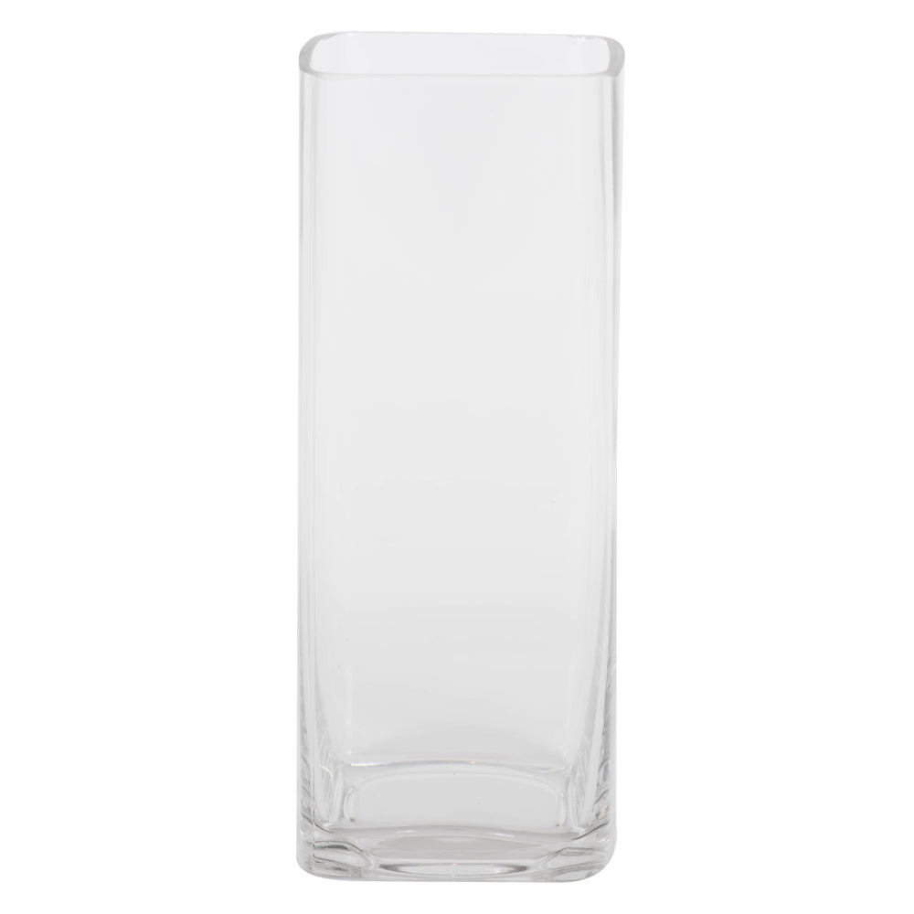 Vickerman 9.6" Clear Square Glass Container