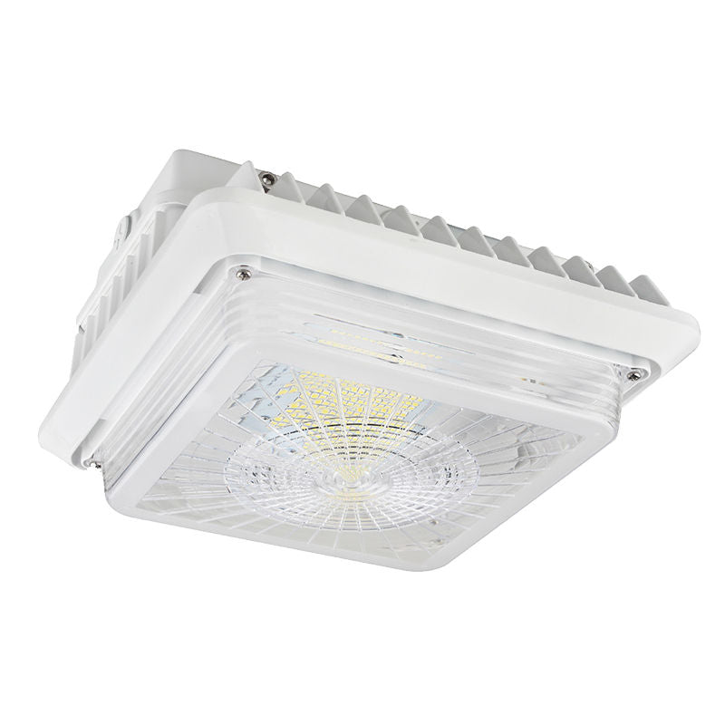 Westgate LED Parking Garage Light, 100W, 4000K, UL Listed, Outdoor Lighting, 100W, 13000 Lumens, 4000K, White Finish, 0~10V Dimmable