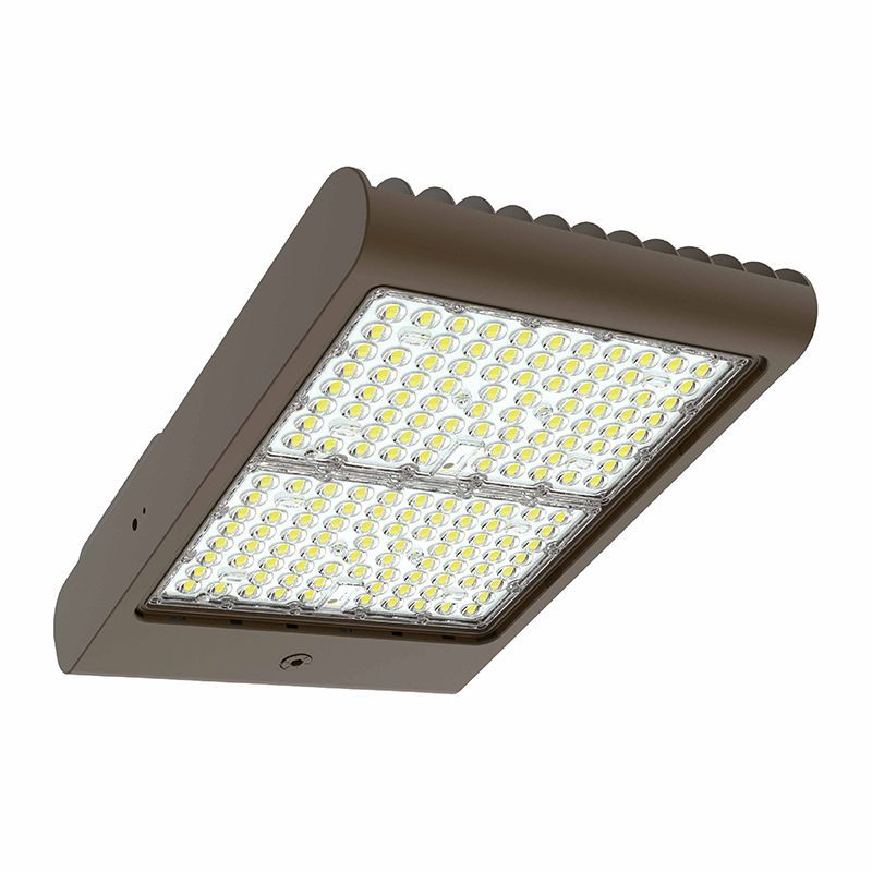 Westgate Flood/Area Light,T 480V, Outdoor Lighting, 150W/200W/240W/300W, 145 Lumens/W, 5000K, Bronze 0~10V Dimmable