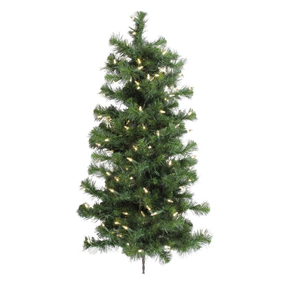 Vickerman 3' Douglas Fir Artificial Christmas Wall Tree Warm White Dura-lit LED Lights