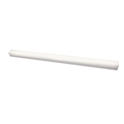 ASD Lighting LED Striplight Fixture 8ft 48/68/90W 120-277V 0-10V Dimmable 140Lm/W 3500/4000/5000K with Battery Back-up 15W White UL DLC Standard
