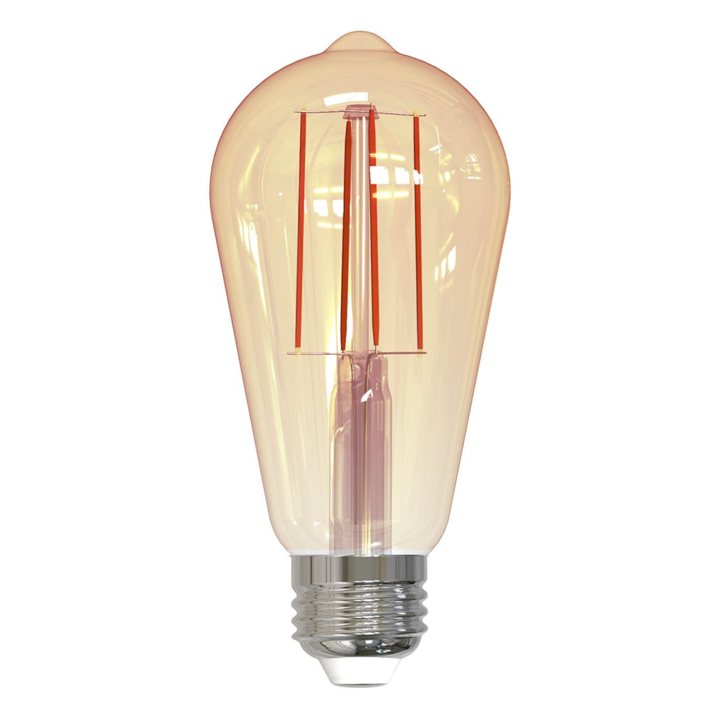 BULBRITE LED ST18 MEDIUM SCREW (E26) 5W DIMMABLE FILAMENT LIGHT BULB 2200K/AMBER 40W INCANDESCENT EQUIVALENT 2PK (776801)