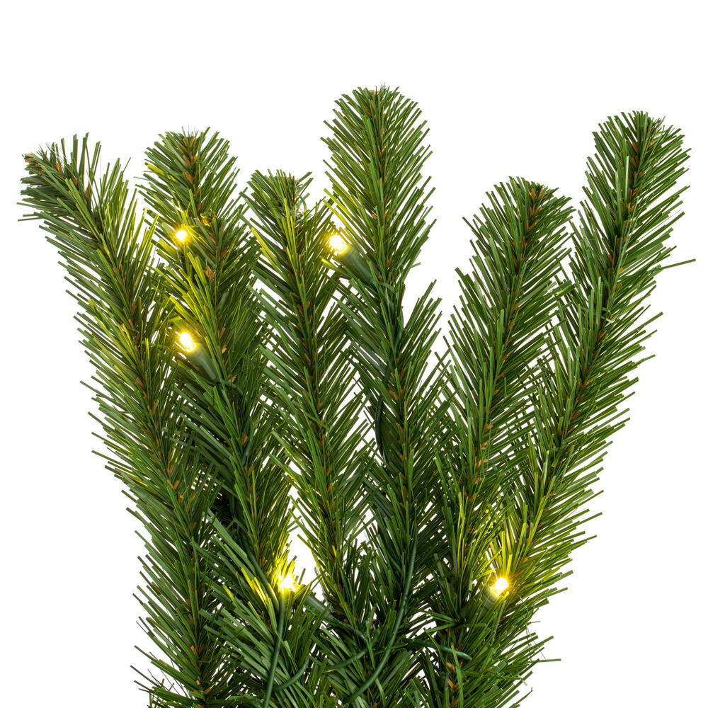 Vickerman 9' x 24" Deluxe Sequoia Pine Artificial Pre-Lit Garland with Guage Galvanized Wire