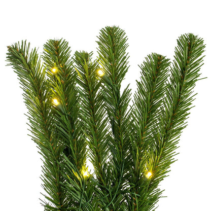 Vickerman 9' x 24" Deluxe Sequoia Pine Artificial Pre-Lit Garland with Guage Galvanized Wire