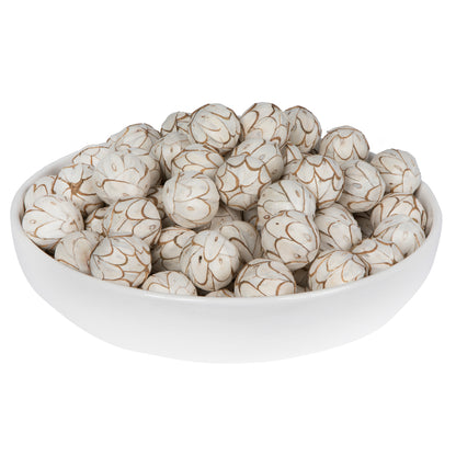 Vickerman Natural Botanicals 1.6" Sola Chips Ball. Includes 100 pieces per Pack.