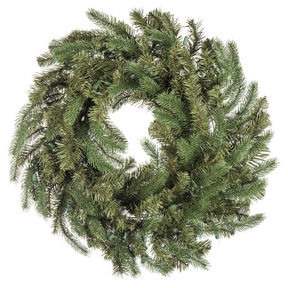 Vickerman 30" Colorado Spruce Artificial Christmas Wreath Warm White LED Lights