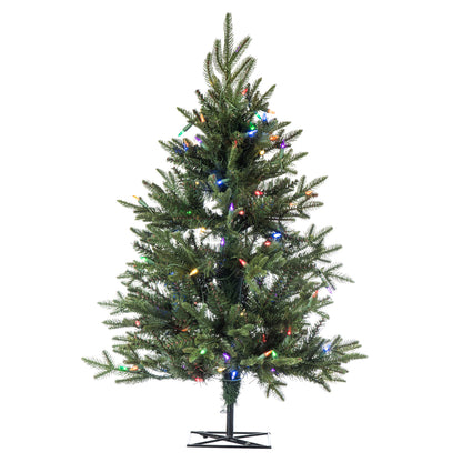 Vickerman 5.5' x 52" Kamas Fraser Fir Artificial Christmas Tree Multi-colored Dura-Lit LED lights