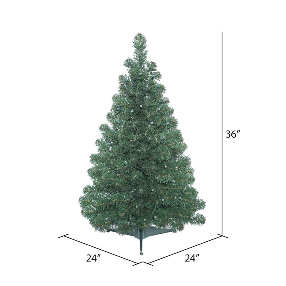 Vickerman 3' Oregon Fir Artificial Christmas Tree Unlit