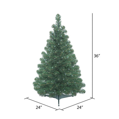 Vickerman 3' Oregon Fir Artificial Christmas Tree Unlit
