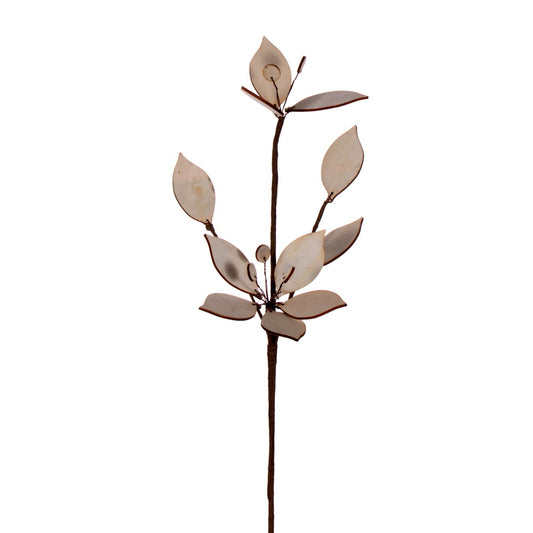 Vickerman 18" Natural Wood Poinsettia Christmas Spray 4 per bag.