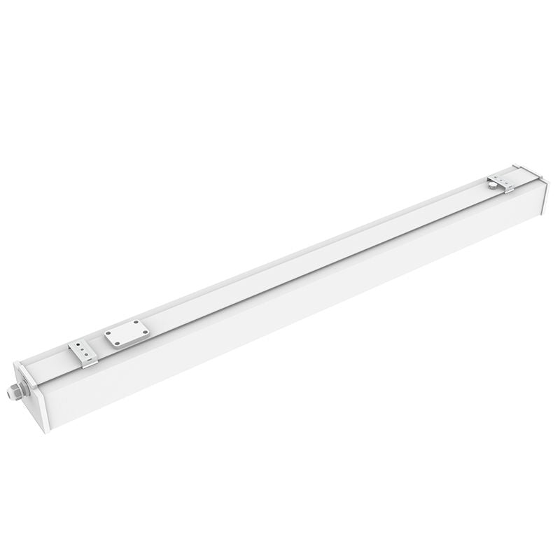 Westgate 8Ft 4In IP66 Wet Loc. Linear Light MCTp 80/120/160W 35/40/50K 0-10 SurFace Mount, Commercial Indoor Lighting, 80W/120W/160W, 105 Lumens/W, 35K/40K/50K, Sandy White Finish, 0~10V Dimmable