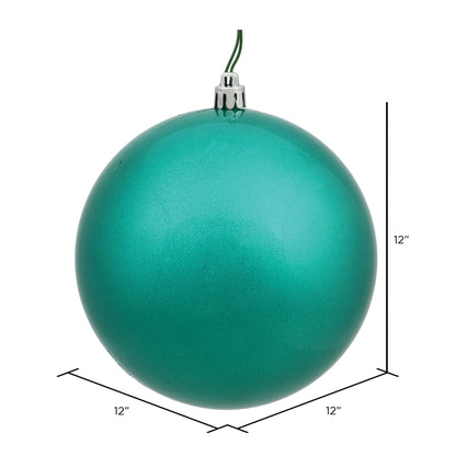 Vickerman 12" Seafoam Candy Ball Ornament