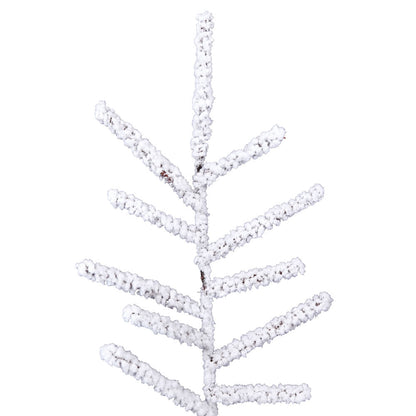Vickerman 6' x 54" Flocked Stick Pine Artificial Christmas Tree Unlit