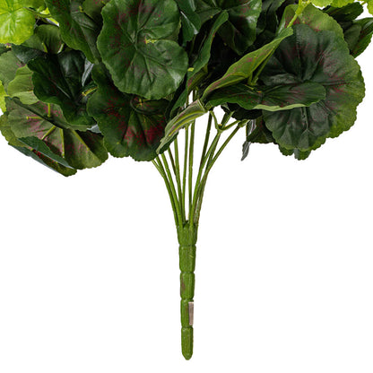 Vickerman 17.5" Artificial White Polyester Geranium Bush X 12