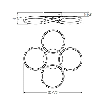 Dals Lighting LED Flush Mount