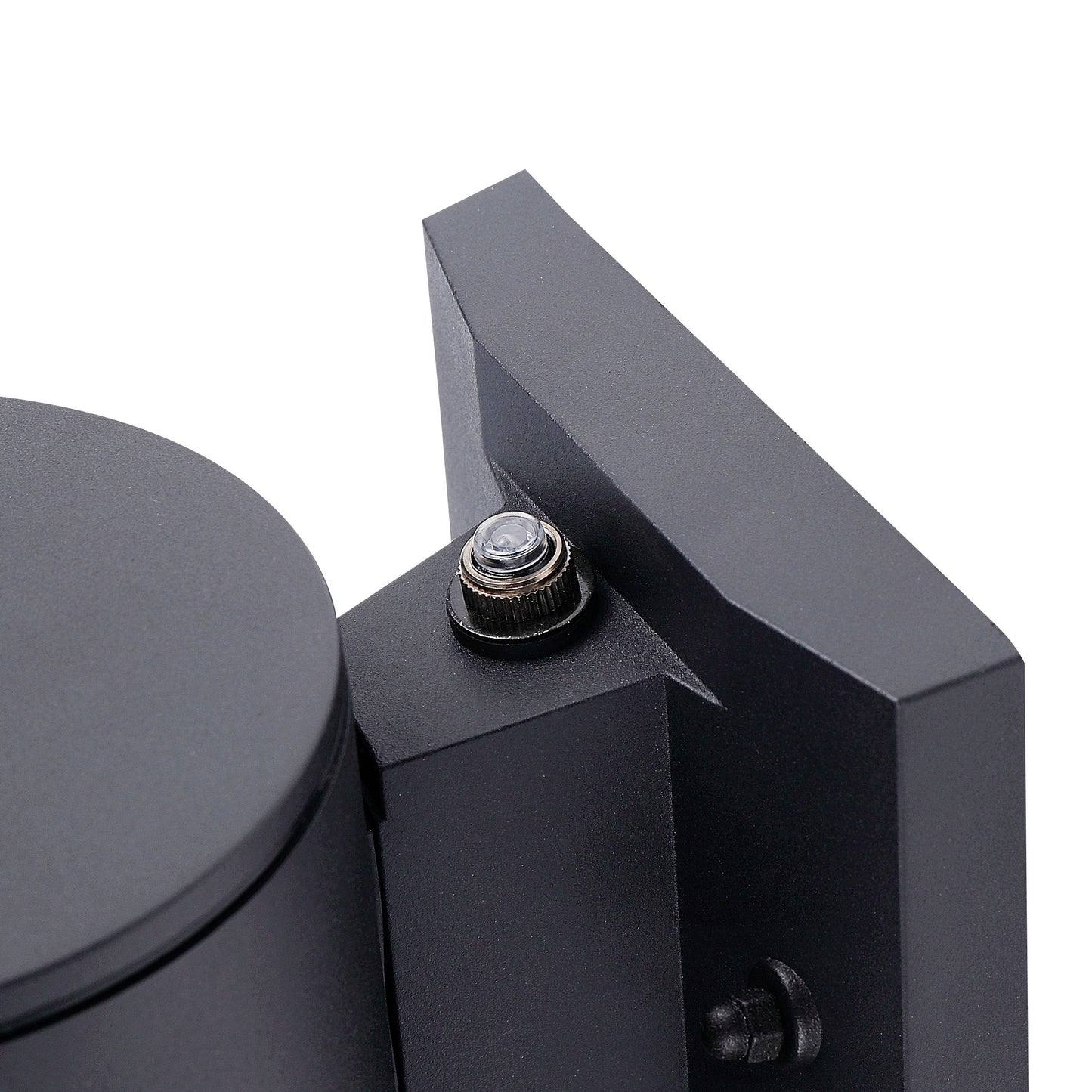ASD Lighting LED Outdoor Wall Cylinder Round Up and Down 18W 120V 3000/4000/5000K with Photocell Black ETL