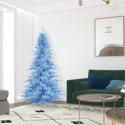 Vickerman 7.5' Sky Blue Fir Artificial Christmas Tree Blue  Dura-lit LED Lights
