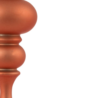 Vickerman 7" Coral 4-Finish Finial Ornament 8 per Box
