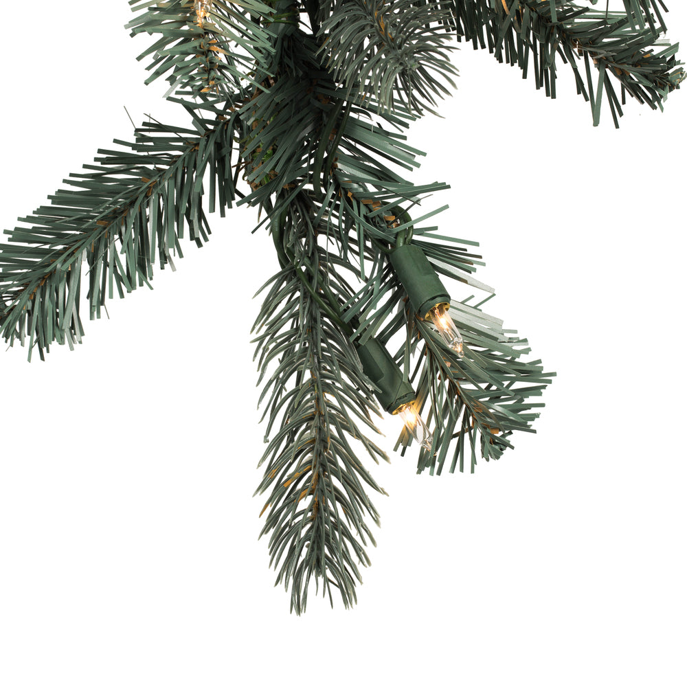 Vickerman 36" x 16" Colorado Blue Spruce Artificial Christmas TearDrop Clear Dura-lit Incandescent Lights