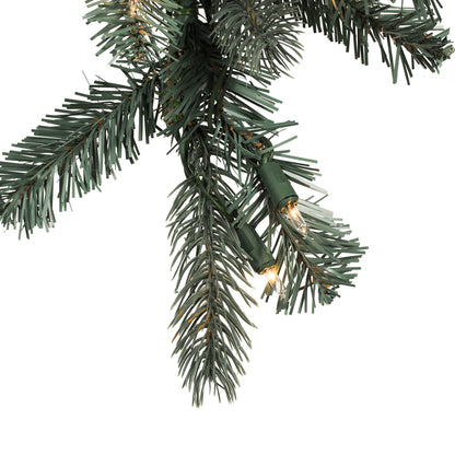 Vickerman 36" x 16" Colorado Blue Spruce Artificial Christmas TearDrop Clear Dura-lit Incandescent Lights
