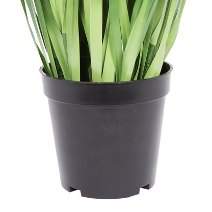 Vickerman 36" PVC Artificial Potted Green Sheep's Grass and Plastic Grass.