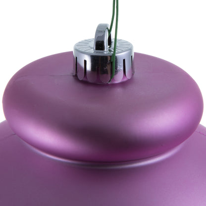 Vickerman 14" Orchid Matte Finial Christmas Ornament UV Treated with Drilled and Wired Cap