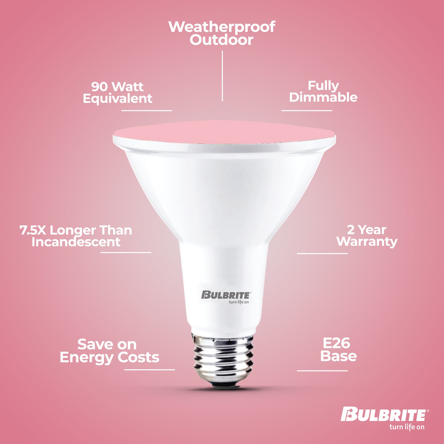 Bulbrite 772504 90-Watt Equivalent, Blue Color PAR38 Weatherproof Outdoor E26 Medium Base Flood LED Light Bulb