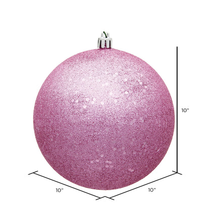 Vickerman 10" Pink Sequin Ball Ornament