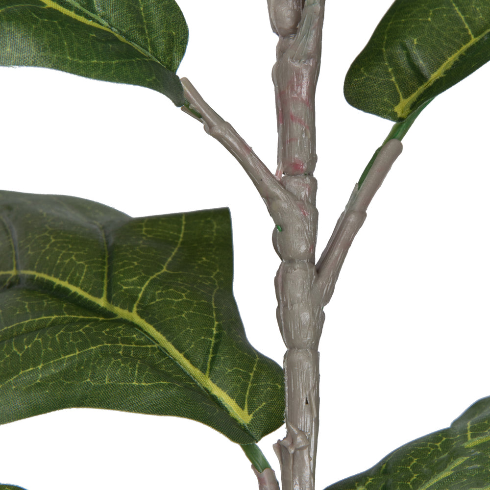 Vickerman 7' Artificial Green Potted Fiddle Tree.