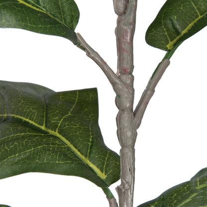 Vickerman 7' Artificial Green Potted Fiddle Tree.