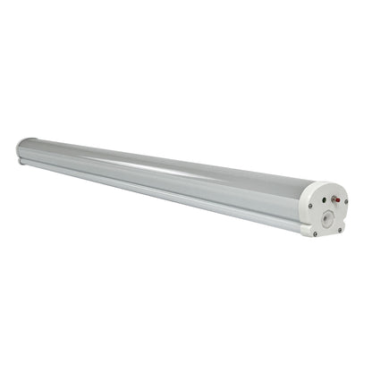 ASD Lighting LED Seamless Vapor Proof Fixture 4ft 32/48/56W 120-277V 0-10V Dimmable 125Lm/W 3500/4000/5000K with Battery back-up 10W White UL DLC Standard