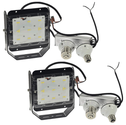 Damar- Retrofit LED HID Light Bulb 50W 5700 Lumen 5000K Bright White 120-277V Pack of 2- Replacement HPS Mercury Vapor CFL Metal Halide Lamp for Yard Warehouse Garage Work Shop Street Area Bay Light