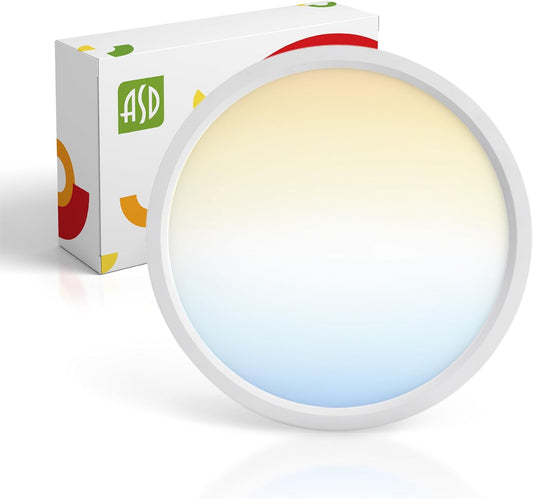 ASD Lighting LED Surface Mini Panel Round 7inch 15W 120V Triac 2700/3000/4000/5000/6000K White ETL