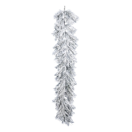 Vickerman 6' Frosted Beckett Pine Artificial Christmas Garland Unlit