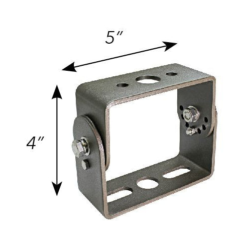 Westgate Adjustable U Shape Yoke Mount 5"L X 4"H With 20" Wire & Strain Relief Con. (LF3-80~300), Outdoor Lighting, Bronze Finish