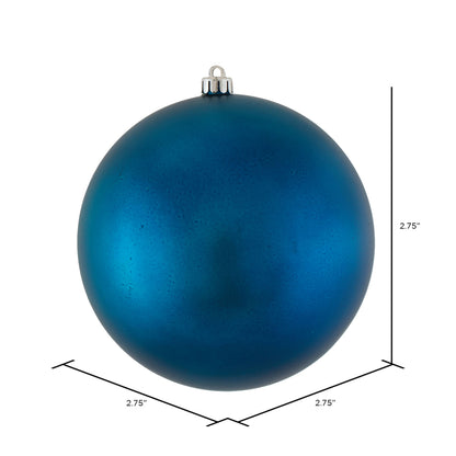 Vickerman 2.75" Sea Blue Matte Ball Ornament 12 per Bag