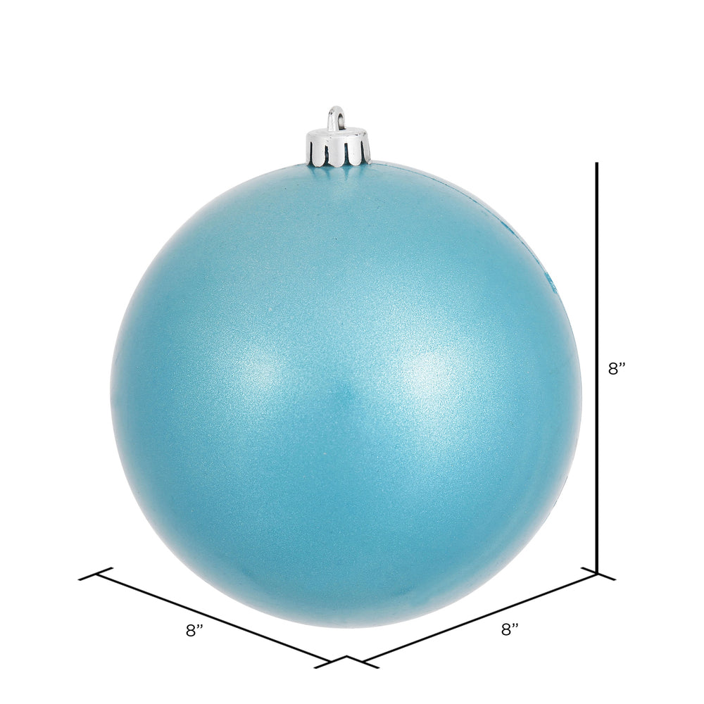 Vickerman 8" Turquoise Candy Ball Ornament