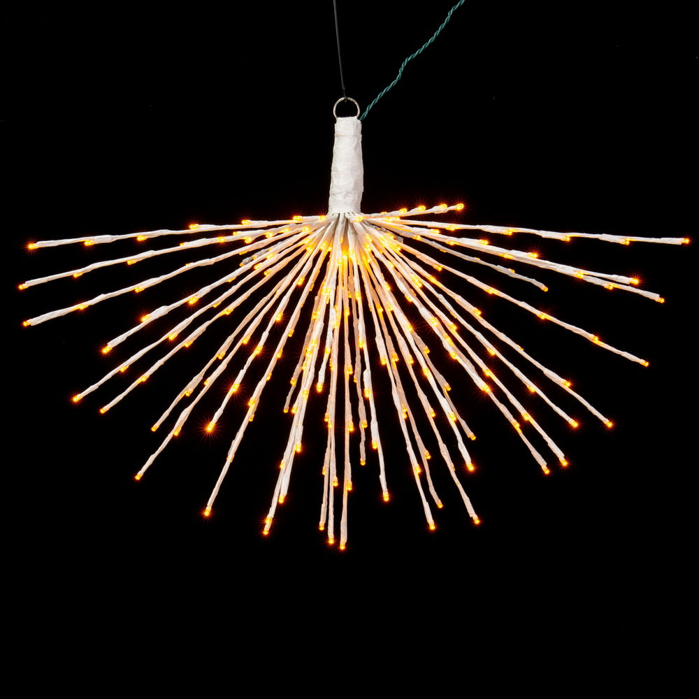 Vickerman 240Lt x 32" White Starburst Yellow 5mm LED Lights.