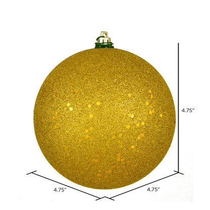 Vickerman 4.75" Medallion Sequin Ball Ornament 4 per Bag