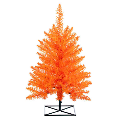 Vickerman 3' Orange Fir Artificial Christmas Tree Unlit